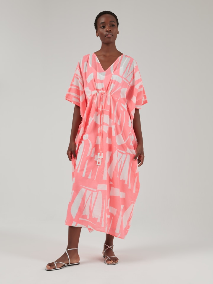 Geometric-Print-Kaftan---Shorter-length