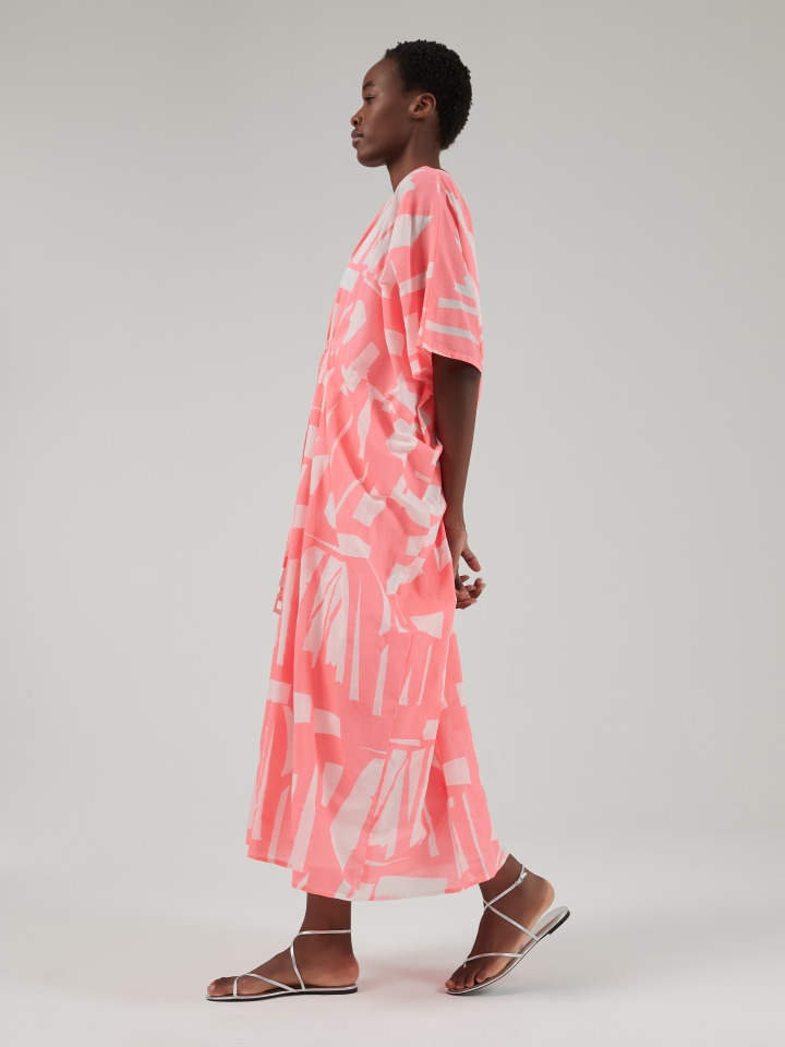 Geometric-Print-Kaftan---Shorter-length