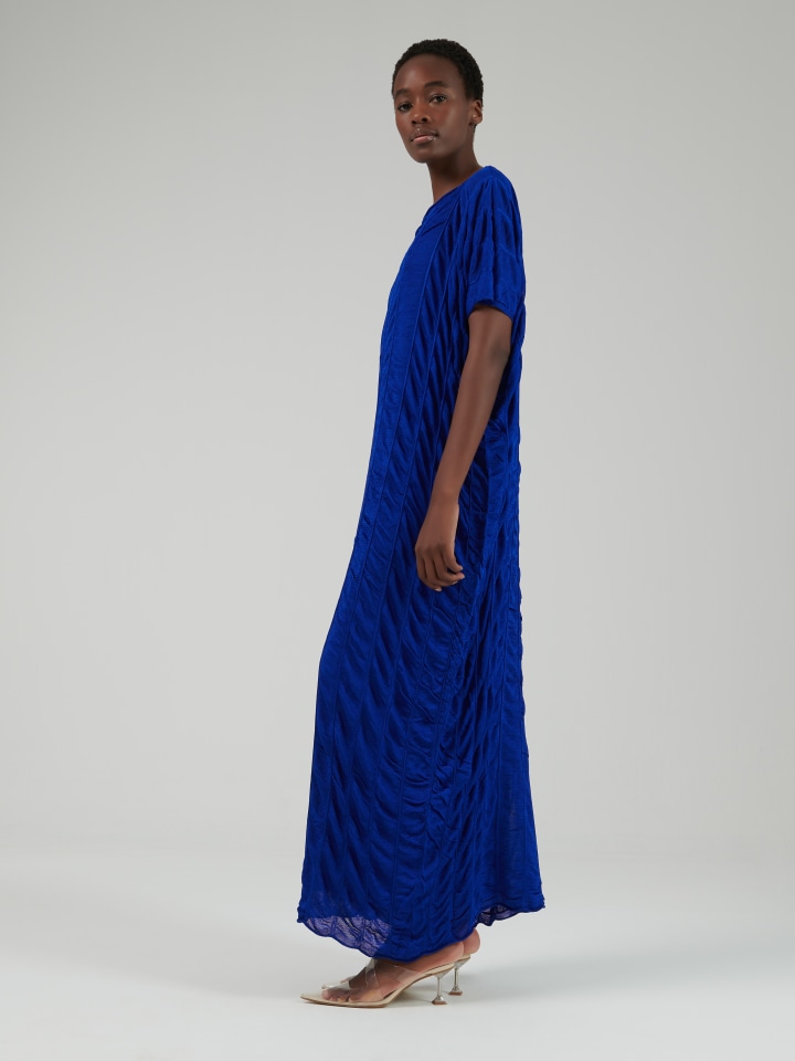 Gathered-Effect-Knit-Kaftan