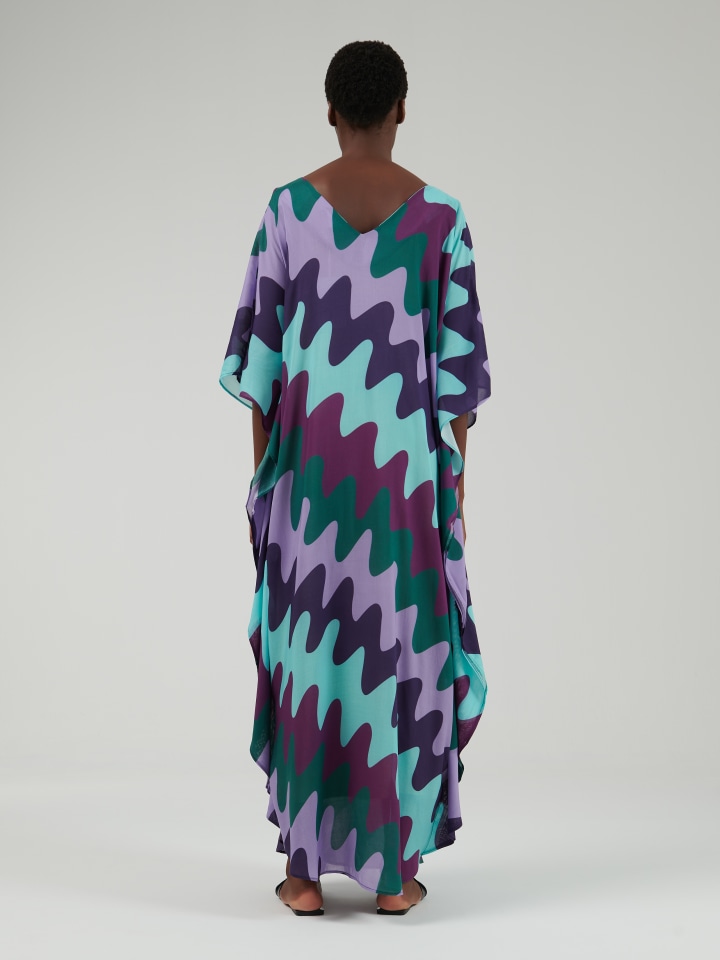 Maxi Print Kaftan | leem