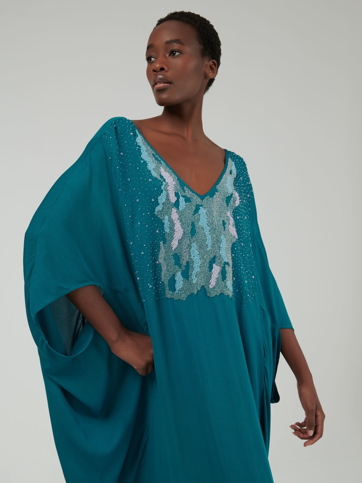 Embroidered-Cocoon-Kaftan