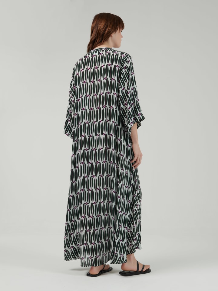 Pintuck-Printed-Kaftan