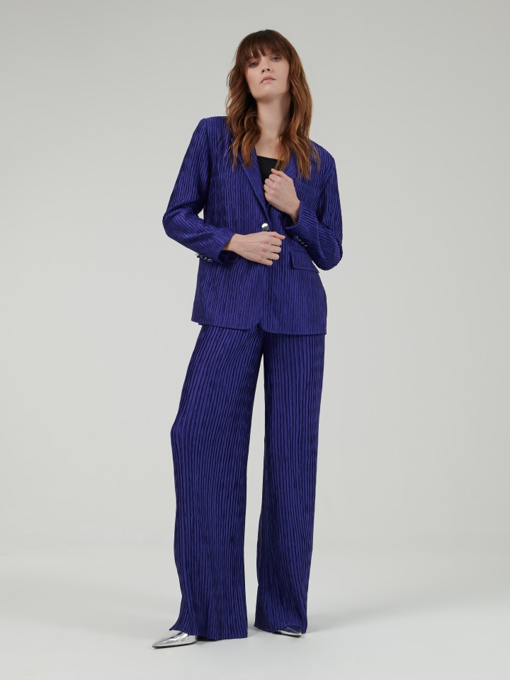 Plisse-Wide-Leg-Trousers