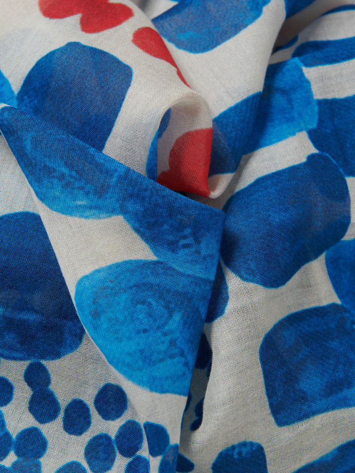 Sciarpa Uomo Leggera In Cotone Organico 100% - Multicolore, 190x70 Cm (Sostenibile) - Foto 4