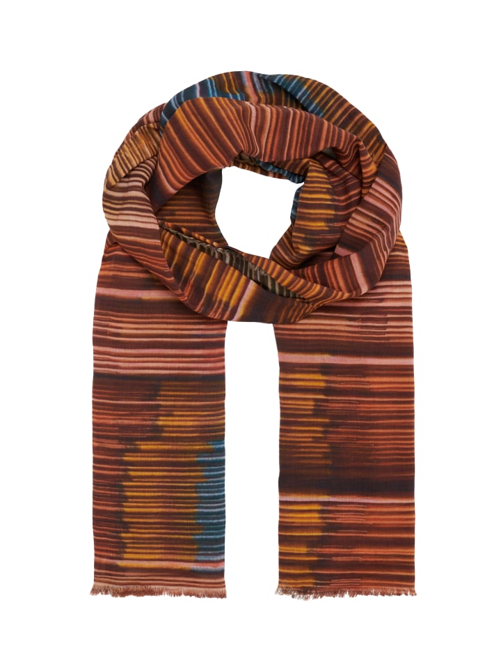 BRUSHSTROKE PRINT SCARF main image 1
