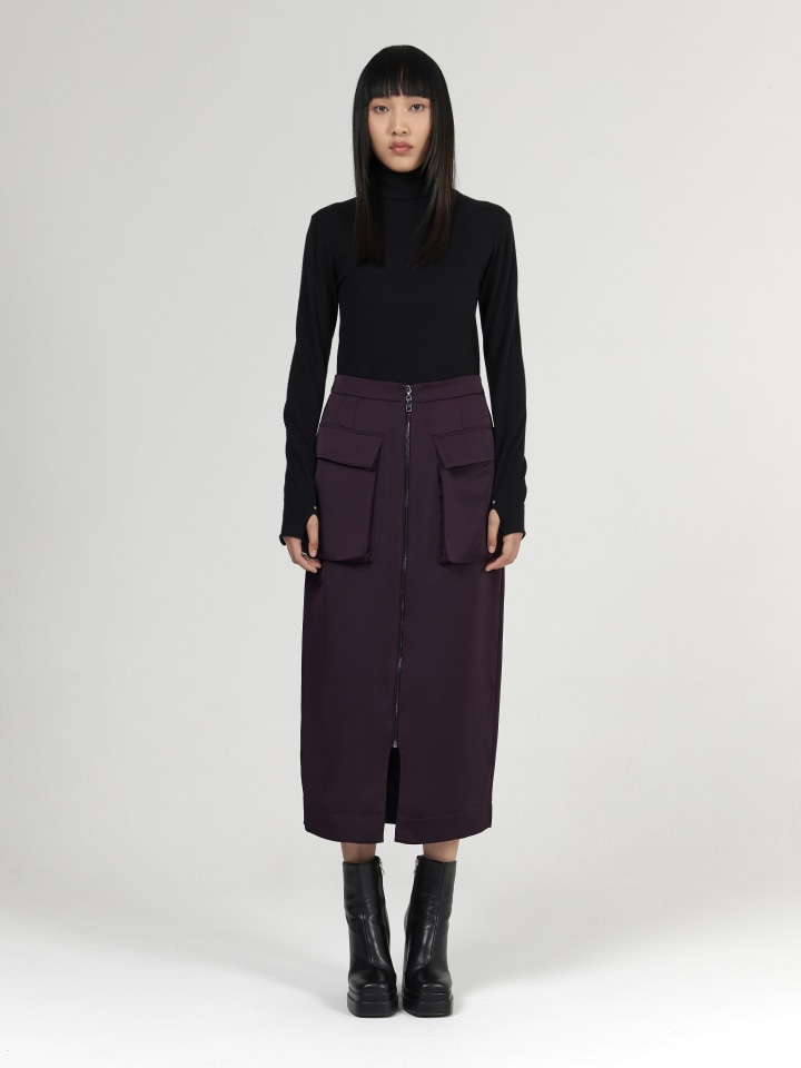 Front-Zip-Cargo-Skirt---Shorter-Length