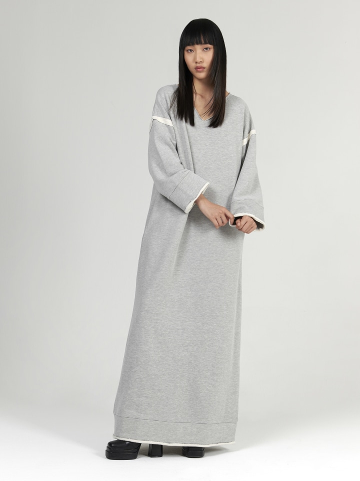 V-Neck-Fleece-Kaftan