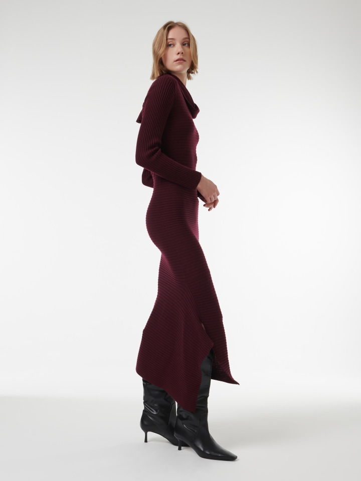 ONLJANA L/S COWLNCK DRESS  WOOL KNT NOOS