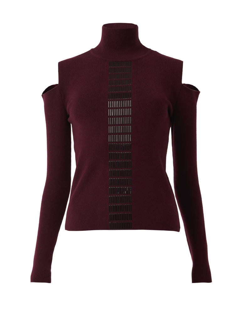 Baguette Embellished Knitted Top
