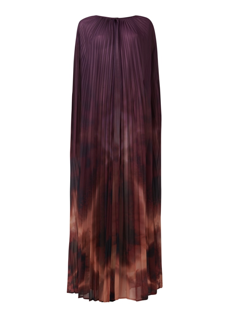 Printed Pleated Cape