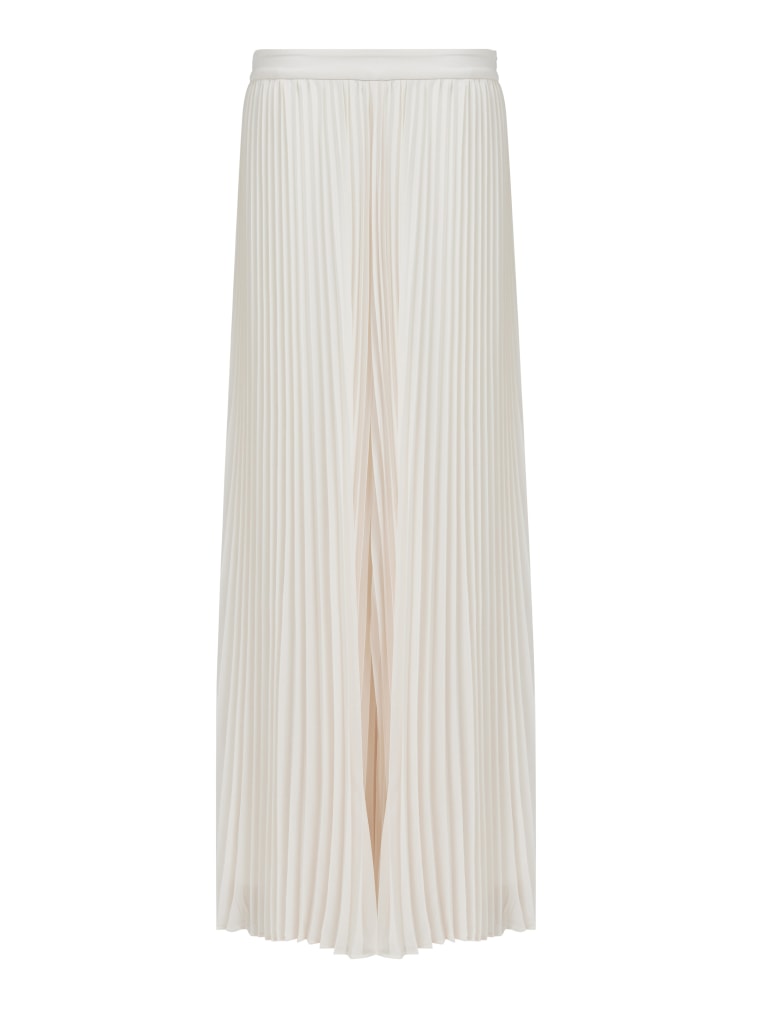 Wide-Leg Pleated Trouser