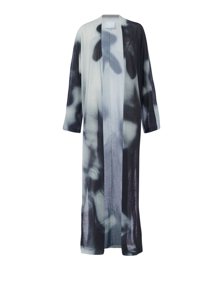 Printed Long Sleeve Cardigan