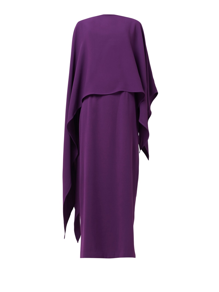 Dress With Cape Overlay