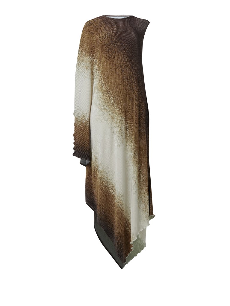 Asymmetric Plisse Kaftan