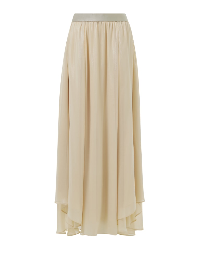 Elasticated Waist Asymmetric Skirt