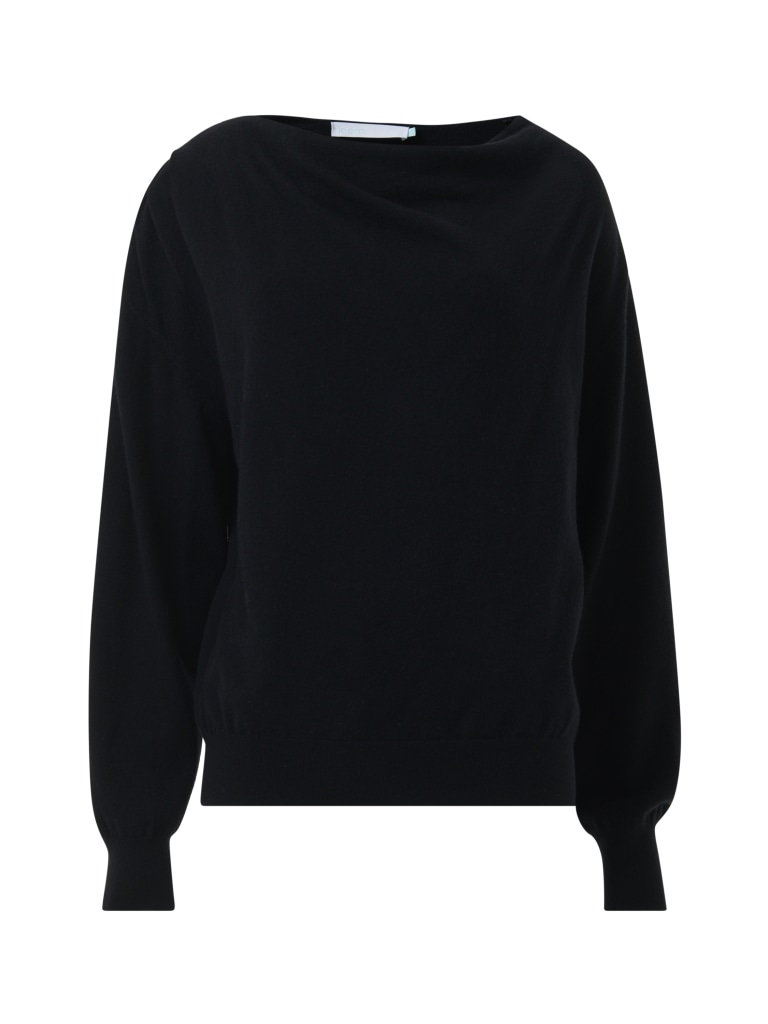 Cowl-Neck Knitted Sweater