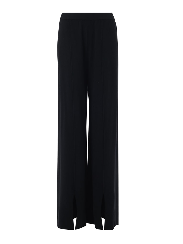 Wide-Leg Knitted Trousers