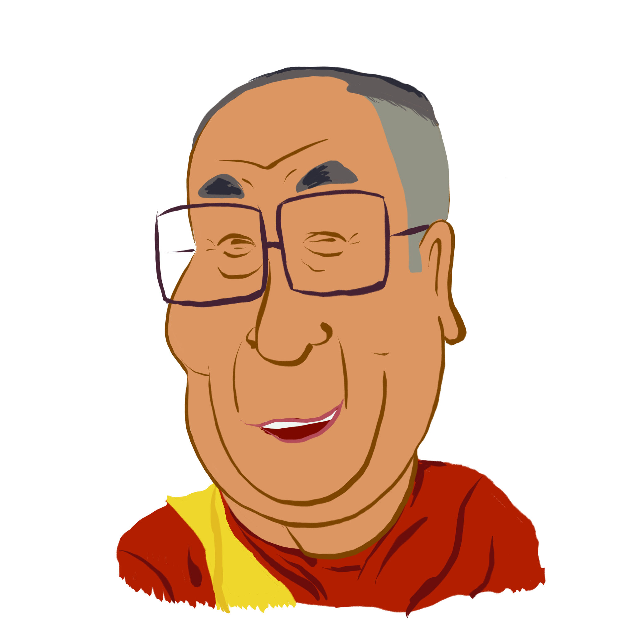 Dalai Lama illustration