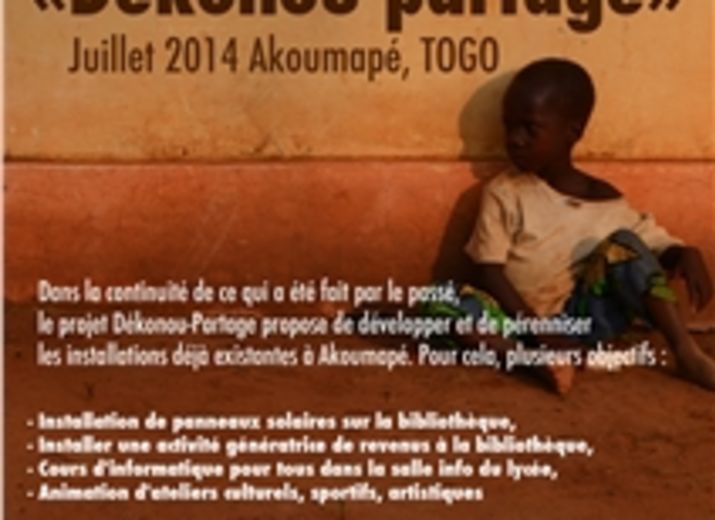 Projet Dékonou-Partage 2014