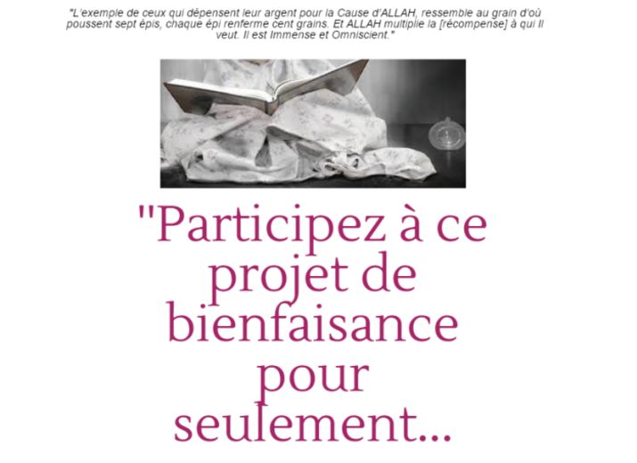 "Première école de quran en ligne gratuite pour soeurs : Gagnez des hassanats, elles ont besoin de vous"