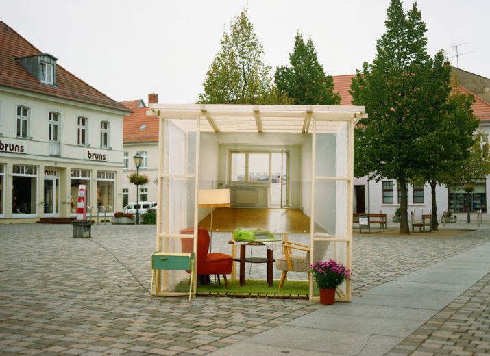 "Raum für Gedanken" - partizipative Kunstinstallation von Kathrin Ollroge in der HU, Berlin