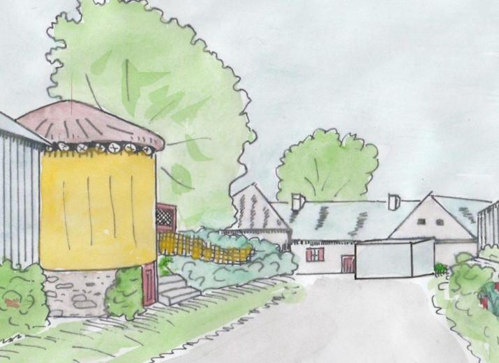 Restauration du four à chanvre du Buisson (Aigné)