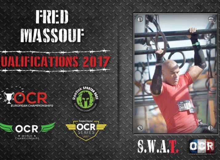 Fred qualifié 2017 au Championnat du Monde d'Obstacle OCR et Championnat d'Europe Spartan