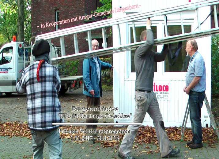 Wohncontainer für Hamburger Obdachlose aufstellen