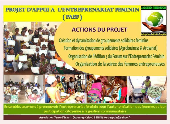 Projet d'Appui à l'Entreprenariat Féminin