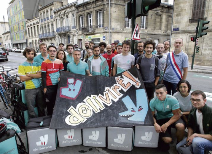 EUROPEAN DELIVERERS FROM DELIVEROO, UBEREATS, FOODORA... LET'S ORGANIZE! LIVREURS EUROPEENS A VELO DE DELIVEROO, UBEREATS, FOODORA… ORGANISONS NOUS !