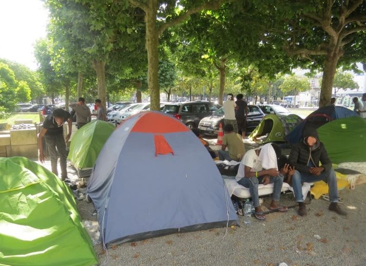 Solidarité avec les exilé-e-s de Daviais !