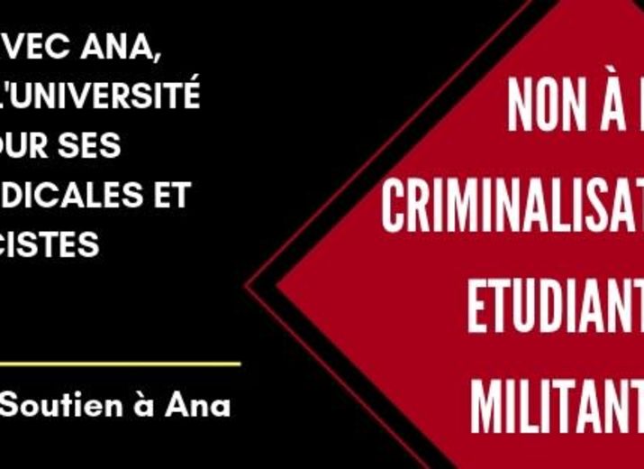 Soutien à Ana, Doctorante licenciée