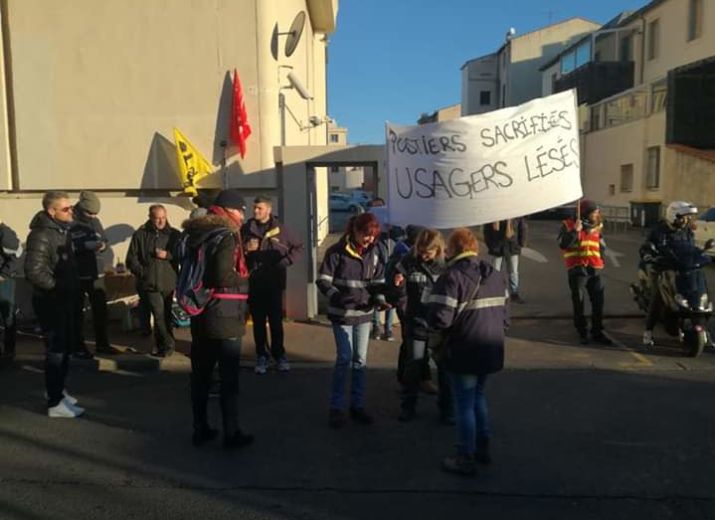 Soutient aux postiers de Montpellier Rondelet en grève