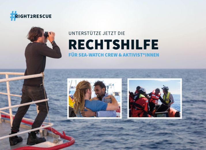 Unterstütze jetzt den Rechtshilfefonds für Sea-Watch Aktivist*innen