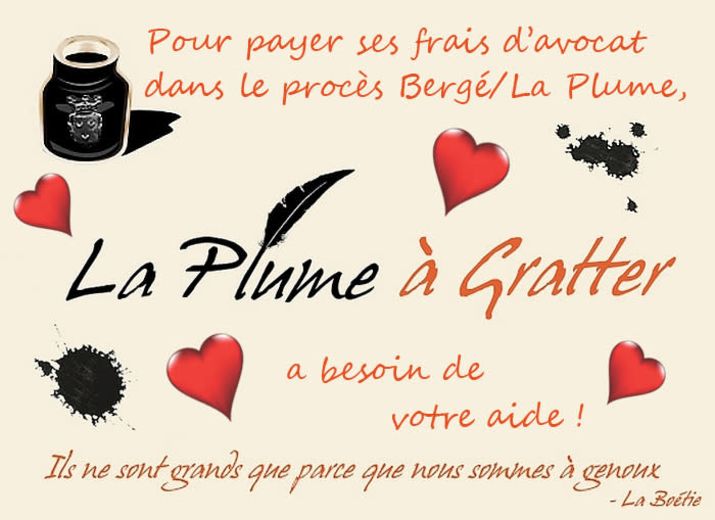 SOUTIEN A LA PLUME A GRATTER !