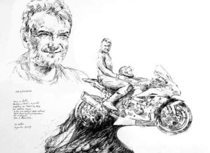 Statue en hommage à Fabrice Miguet "LE MIG"