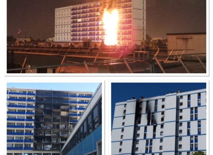Incendie logement Henri Mondor