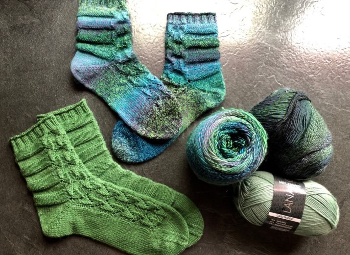 Socktober Socken für ESKD - Aktion Grüne Socken