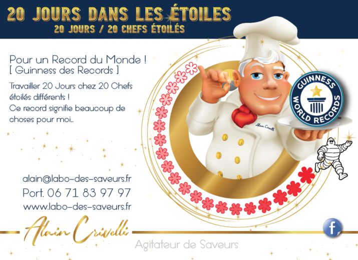 GUINNESS RECORD - 20/20 (Travailler 20 jours chez 20 chefs étoilés différents)