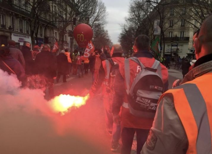 Collecte de soutien aux salariés en grève ouverte par Force Ouvrière.