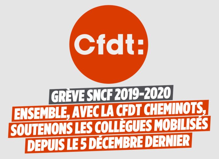 Caisse de grève CFDT Cheminots