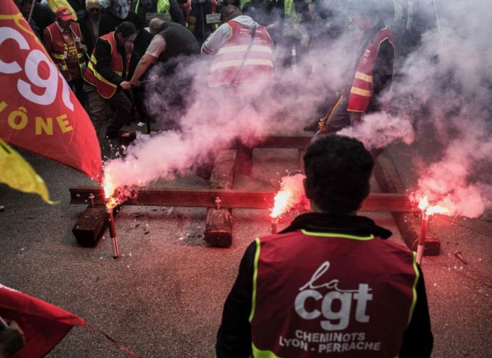 Soutien à la grève des cheminots