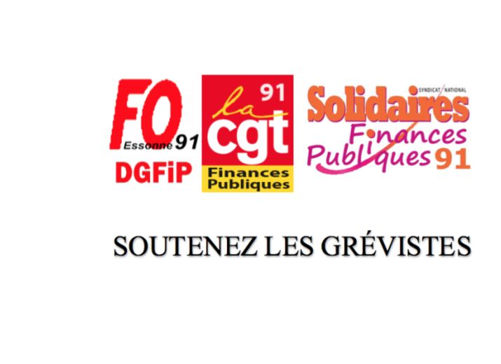 APPEL À LA SOLIDARITÉ pour les agents grévistes de la DDFIP de l'Essonne