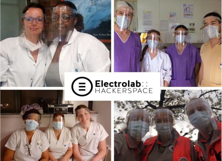 Visières COVID19 par Electrolab