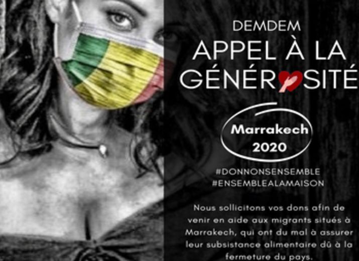 DEMDEM appel à la Générosité / Migrants à Marrakech 2020