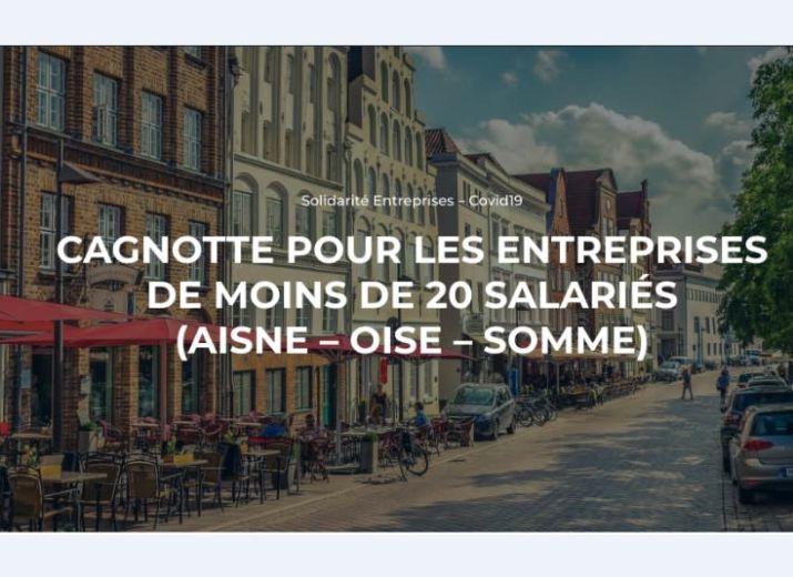 COVID 19 - Soutien aux petites entreprises Picardes