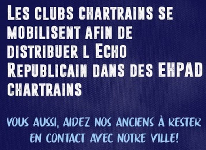 Le sport Chartrain et l'Echo aident nos aînés dans des EHPAD