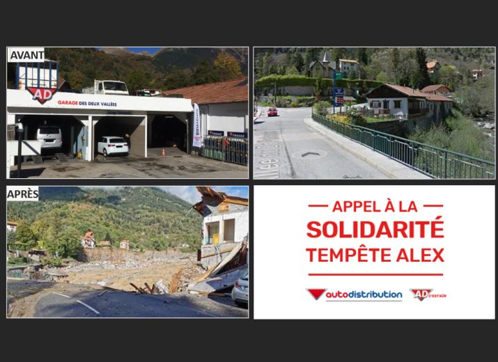 Appel à la Solidarité Tempête Alex - Garage AD