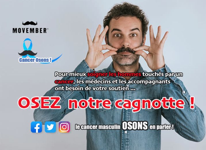 Osez soutenir la recherche contre les cancers masculins