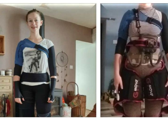 Un GmoveSuit et des équipements Médicaux pour Erine et d'autres GmoveSuit pour des Ados atteints du Syndrome Ehlers Danlos pour Noël 2020 !